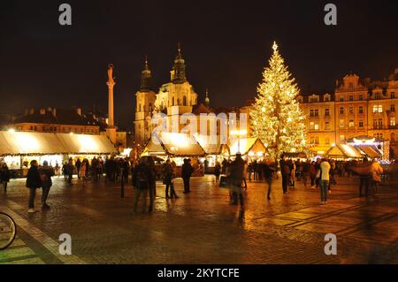 Marchés de Noël à Prague (CTK photo/Martin Hurin) Banque D'Images