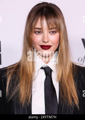 Los Angeles, États-Unis. 01st décembre 2022. LOS ANGELES, CALIFORNIE, États-Unis - DÉCEMBRE 01 : l'actrice australienne Katherine Langford arrive à l'Oréal Paris 'Women of Worth Celebration 2022 qui s'est tenue à l'Ébell de Los Angeles sur 1 décembre 2022 à Los Angeles, Californie, États-Unis. (Photo de Xavier Collin/image Press Agency) Credit: Image Press Agency/Alay Live News Banque D'Images