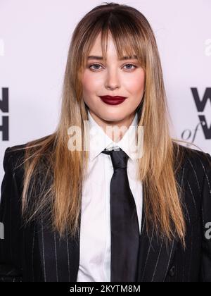 Los Angeles, États-Unis. 01st décembre 2022. LOS ANGELES, CALIFORNIE, États-Unis - DÉCEMBRE 01 : l'actrice australienne Katherine Langford arrive à l'Oréal Paris 'Women of Worth Celebration 2022 qui s'est tenue à l'Ébell de Los Angeles sur 1 décembre 2022 à Los Angeles, Californie, États-Unis. (Photo de Xavier Collin/image Press Agency) Credit: Image Press Agency/Alay Live News Banque D'Images