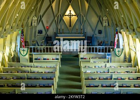 Église épiscopale Saint-Michel et tous les Anges, Periwinkle Way, Sanibel, Floride Banque D'Images