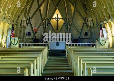 Église épiscopale Saint-Michel et tous les Anges, Periwinkle Way, Sanibel, Floride Banque D'Images