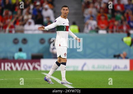 Al Rayyan, Qatar. 02nd décembre 2022. Cristiano Ronaldo lors de la coupe du monde de la FIFA Qatar 2022 Group H match entre la République de Corée et le Portugal au stade de la ville d'éducation sur 02 décembre 2022 à Al Rayyan, Qatar. (Photo de Pawel Andrachiewicz/PressFocus/Sipa USA) crédit: SIPA USA/Alay Live News Banque D'Images