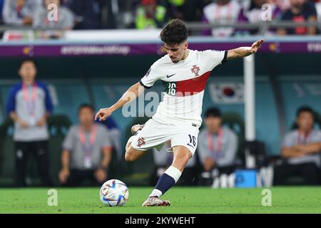 Vitinha lors de la coupe du monde de la FIFA, Qatar 2022, match du groupe H entre la République de Corée et le Portugal au stade de la ville d'éducation sur 02 décembre 2022 à Al Rayyan, Qatar. (Photo de Pawel Andrachiewicz/PressFocus/Sipa USA) Banque D'Images