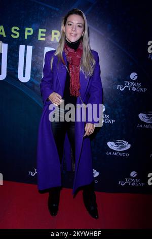 Mexico, Mexique. 01st décembre 2022. 1 décembre 2022, Mexico, Mexique: Fernanda Castillo assiste au tapis rouge de la Fest de tennis Rafael Nadal V. Casper Ruud au taureau de la Mexique. Sur 1 décembre 2022 à Mexico, Mexique. (Photo de Jorge Gonzalez/ Groupe Eyepix/Sipa USA) crédit: SIPA USA/Alay Live News Banque D'Images