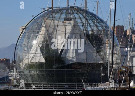 La Biosfera, un aquarium consacré à la biodiversité à Gênes en Italie Banque D'Images