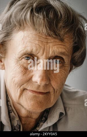 Astrid Lindgren portrait, auteur d'un livre pour enfants Banque D'Images