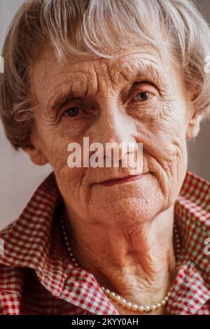 Astrid Lindgren portrait, auteur d'un livre pour enfants Banque D'Images