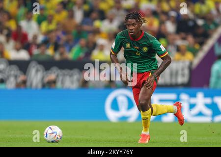 Lusail, Catar. 02nd décembre 2022. Christopher Wooh lors d'un match entre le Cameroun et le Brésil, valable pour la phase de groupe de la coupe du monde, qui s'est tenue au stade national de Lusail à Lusail, au Qatar. Crédit: Richard Callis/FotoArena/Alamy Live News Banque D'Images