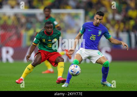 Lusail, Catar. 02nd décembre 2022. Gabriel Martinelli lors d'un match entre le Cameroun et le Brésil, valable pour la phase de groupe de la coupe du monde, qui s'est tenue au stade national de Lusail à Lusail, au Qatar. Crédit: Richard Callis/FotoArena/Alamy Live News Banque D'Images