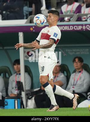 12/02/2022, Education City Stadium, Doha, QAT, coupe du monde FIFA 2022, Groupe H, Corée du Sud contre Portugal, dans l'image le défenseur du Portugal Joao Cancelo Banque D'Images