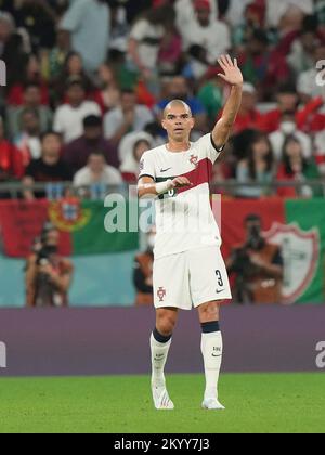 12/02/2022, Education City Stadium, Doha, QAT, coupe du monde FIFA 2022, Groupe H, Corée du Sud contre Portugal, dans l'image le défenseur du Portugal Pepe Banque D'Images