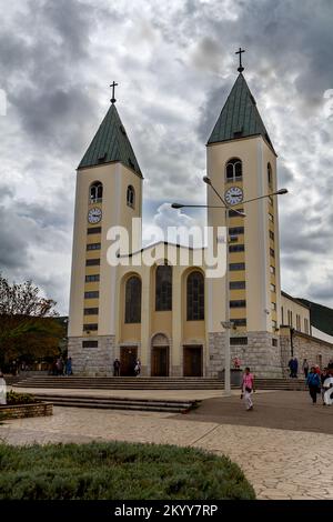 Bosnie Hezegovina, 10 01 2013, église Saint-Jacques à Medjugorje Banque D'Images