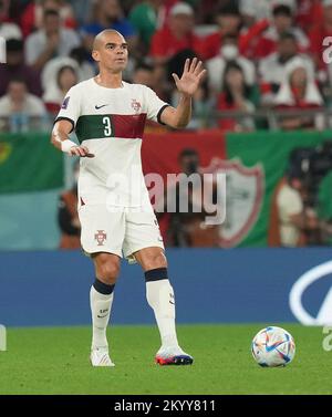 12/02/2022, Education City Stadium, Doha, QAT, coupe du monde FIFA 2022, Groupe H, Corée du Sud contre Portugal, dans l'image le défenseur du Portugal Pepe Banque D'Images