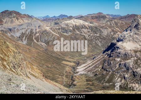 Paysage spectaculaire des alpes suisses en haute Engadine, Graubunden, Suisse Banque D'Images