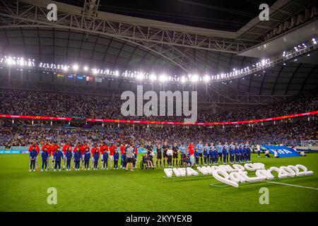 Al Wakrah, Qatar. 02nd décembre 2022. Une vue générale du stade Al Janoub lors de la coupe du monde de la FIFA, Qatar 2022 Group H match entre le Ghana et l'Uruguay au stade Al Janoub à Al Wakrah, Qatar sur 2 décembre 2022 (photo par Andrew Surma/ Credit: SIPA USA/Alamy Live News Banque D'Images