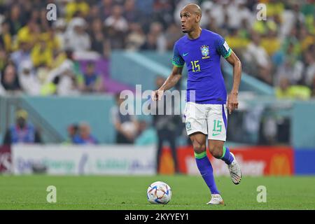 Stade emblématique de Lusail, Lusail, Qatar. 2nd décembre 2022. Coupe du monde de football de la FIFA, Cameroun contre Brésil ; Fabinho du Brésil crédit : action plus Sports/Alamy Live News Banque D'Images