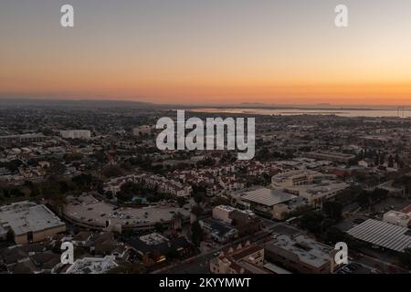 Chula Vista, Californie, vue aérienne Banque D'Images