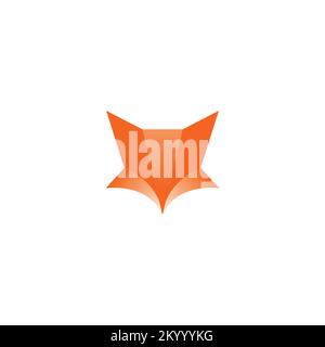 Logo Fox Head Abstract. Fox Icon Design Illustration de Vecteur