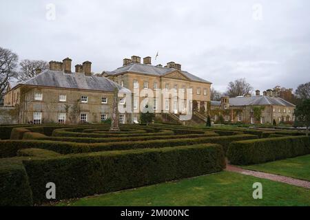 Une vue générale de la maison de Dumfries comme touche finale sont faits aux expositions de Noël à la maison de Dumfries, à Cumnock, en Écosse. Date de la photo: Jeudi 1 décembre 2022. Banque D'Images