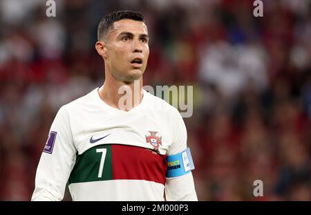 Doha, Qatar. 02nd décembre 2022. Cristiano Ronaldo du Portugal lors de la coupe du monde de la FIFA 2022, match de football du Groupe H entre la République de Corée et le Portugal sur 2 décembre 2022 au stade de la ville d'éducation à Doha, Qatar - photo Jean Catuffe / DPPI crédit: DPPI Media/Alamy Live News Banque D'Images