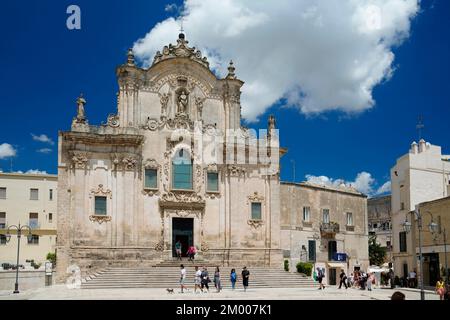 Chiesa di San Francesco d'Assisi, Piazza San Francesco d'Assisi, Matera, province de Matera, Basilicate, Italie, Matera, Basilicate, Italie, Europe Banque D'Images