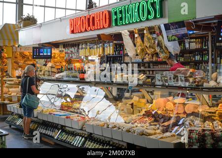 Pinocchio Italian Delicatessen, Kleinmarkthalle, Francfort-sur-le-main, Hesse, Allemagne, Europe Banque D'Images
