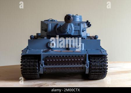 Modèle à radiocommande de char de tigre allemand, échelle 1-6th Banque D'Images