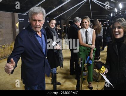 Los Angeles, États-Unis. 02nd décembre 2022. Harrison Ford, membre du casting, assiste à la première de la série télévisée WESTERN dramatique de Paramount '1923' au Hollywood American Legion Post 43 à Los Angeles vendredi, 2 décembre 2022. Scénario : les Hollandais sont confrontés à un nouvel ensemble de défis au début du siècle 20th, dont la montée de l'expansion occidentale, la prohibition et la Grande Dépression. Photo de Jim Ruymen/UPI crédit: UPI/Alay Live News Banque D'Images