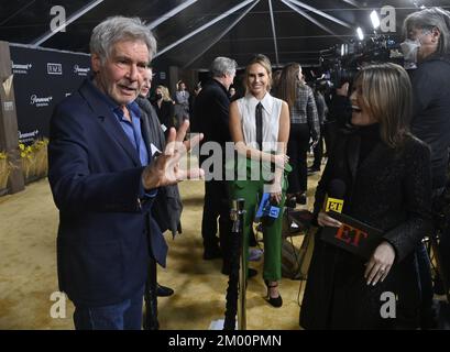 Los Angeles, États-Unis. 02nd décembre 2022. Harrison Ford, membre du casting, assiste à la première de la série télévisée WESTERN dramatique de Paramount '1923' au Hollywood American Legion Post 43 à Los Angeles vendredi, 2 décembre 2022. Scénario : les Hollandais sont confrontés à un nouvel ensemble de défis au début du siècle 20th, dont la montée de l'expansion occidentale, la prohibition et la Grande Dépression. Photo de Jim Ruymen/UPI crédit: UPI/Alay Live News Banque D'Images