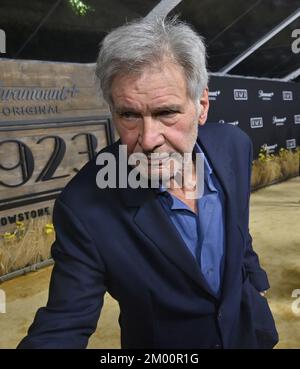 Los Angeles, États-Unis. 02nd décembre 2022. Harrison Ford, membre du casting, assiste à la première de la série télévisée WESTERN dramatique de Paramount '1923' au Hollywood American Legion Post 43 à Los Angeles vendredi, 2 décembre 2022. Scénario : les Hollandais sont confrontés à un nouvel ensemble de défis au début du siècle 20th, dont la montée de l'expansion occidentale, la prohibition et la Grande Dépression. Photo de Jim Ruymen/UPI crédit: UPI/Alay Live News Banque D'Images