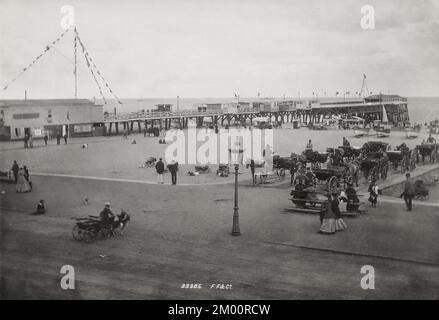 Photographie d'époque - 1894 - Britannia Pier, Great Yarmouth, Norfolk Banque D'Images