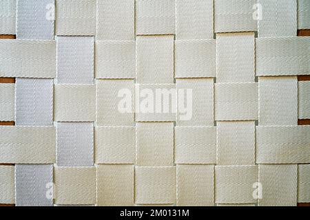 Illustration du motif de surface en forme de ruban blanc pour les chaises et les canapés Banque D'Images