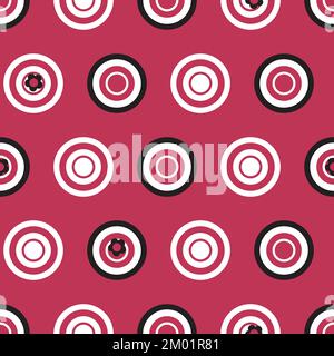 motif à pois simple de couleur magenta viva Illustration de Vecteur