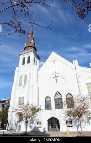 Vue sur l'église mère Emanuel AME à Charleston, Caroline du Sud Banque D'Images