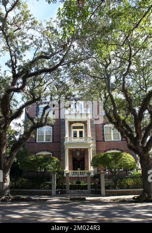 Vue sur le manoir Williams à Charleston, Caroline du Sud Banque D'Images