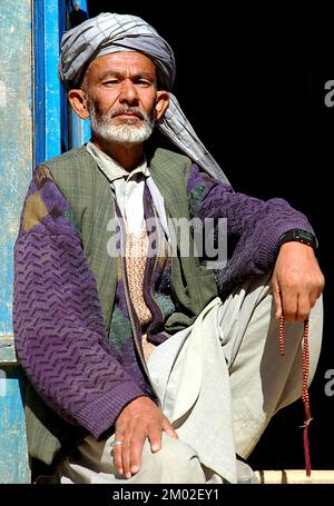 Syadara (Siyah Darah), province de Bamyan (Bamiyan) / Afghanistan : un afghan dans la petite ville de Syadara, dans le centre de l'Afghanistan. Banque D'Images