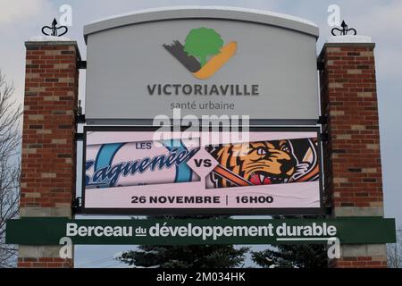 Bienvenue à Victoriaville, Québec, Canada Banque D'Images