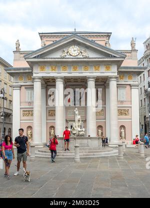 Bâtiment de la Bourse (1802), Piazza della Borsa, Trieste, région Friuli Venezia Giulia, Italie Banque D'Images