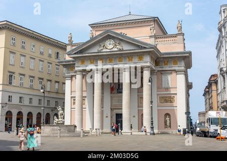 Bâtiment de la Bourse (1802), Piazza della Borsa, Trieste, région Friuli Venezia Giulia, Italie Banque D'Images