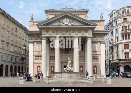 Bâtiment de la Bourse (1802), Piazza della Borsa, Trieste, région Friuli Venezia Giulia, Italie Banque D'Images