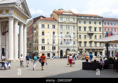 Bâtiment de la Bourse (1802), Piazza della Borsa, Trieste, région Friuli Venezia Giulia, Italie Banque D'Images