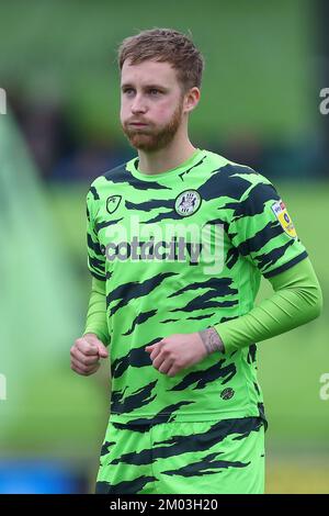 Ben Stevenson #7 de Forest Green Rovers Ahead of the Sky Bet League 1 Match Forest Green Rovers vs Cambridge United à The New Lawn, Nailsworth, Royaume-Uni, 3rd décembre 2022 (photo de Gareth Evans/News Images) Banque D'Images