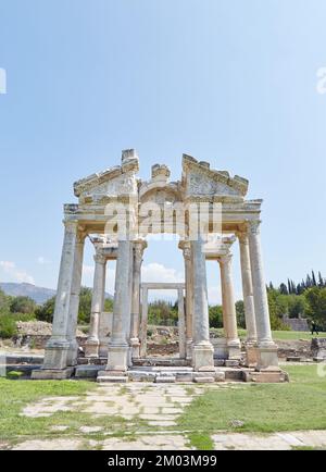 Le Tetrapylon unique d'Aphrodisias Banque D'Images