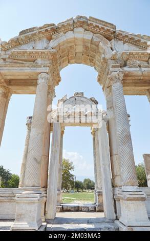 Le Tetrapylon unique d'Aphrodisias Banque D'Images