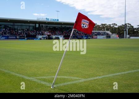 Adélaïde, Australie. 04th décembre 2022. Adélaïde, Australie méridionale, 4 décembre 2022 : une vue à l'intérieur du stade pendant le match Liberty A-League entre Adélaïde United et Western United au ServiceFM Stadium d'Adélaïde, en Australie. (NOE Llamas/SPP) crédit: SPP Sport Press photo. /Alamy Live News Banque D'Images