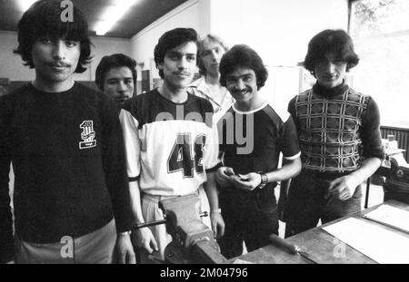 Cours dans une école professionnelle en juillet 1981, Allemagne, Europe Banque D'Images