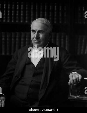 Thomas Alva Edison portrait 1913, 1847-1931 Banque D'Images