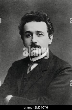 Albert Einstein (1879-1955) portrait de Jan F Langhans, 1912 - numériquement amélioré Banque D'Images