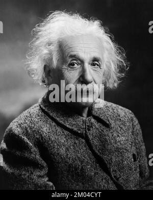 Portrait classique d'Albert Einstein, 1947, Photographie par Oren Jack Turner Banque D'Images