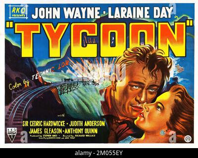 JOHN WAYNE et LALAINE DAY à TYCOON (1947), dirigé par RICHARD WALLACE. Crédit : RKO RADIO / Album Banque D'Images